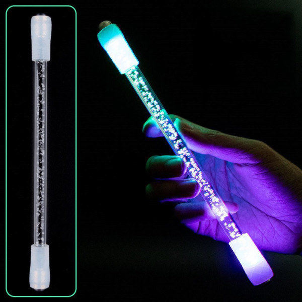 Kreativ LED-blixtsnurrande penna A
