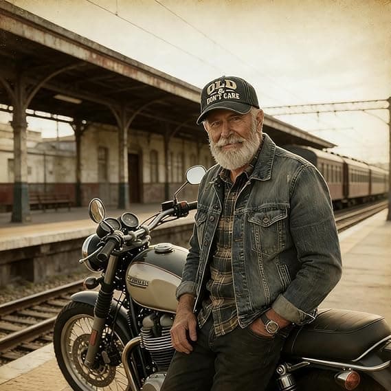\"Still Going Strong\" Klassisk Dad Cap, Justerbar Bomulds Pensionist Cap, Retro Trucker Cap, Unisex, Sort