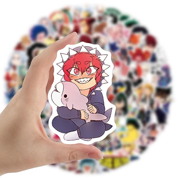 My Hero Academia -tarrapaketti, 100 kpl, vinyyliset anime-tarrat vesipulloille, kannettaville tietokoneille, skeittilaudoille, muistikirjoille, lahja aikuisille, lapsille ja teineille