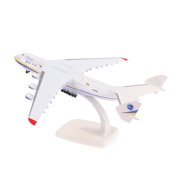1:400 An-225 Flygplansmodell Leksak 20 cm Ukraina Målad Mriya Tra Vit one size
