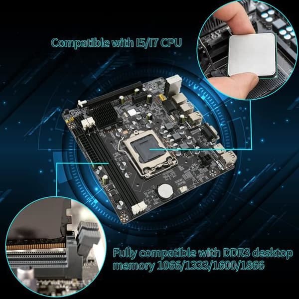ZERONE LGA1155 Intel DDR3-hovedkort med SATA3.0- og USB3.0-grensesnitt