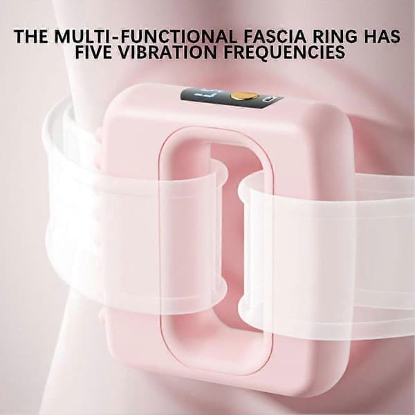 Multifunktionel talje- og mavemassagering dybdegående perkussionsmassagepistol 5-trins justerbar vibrationsmassager pink Pink