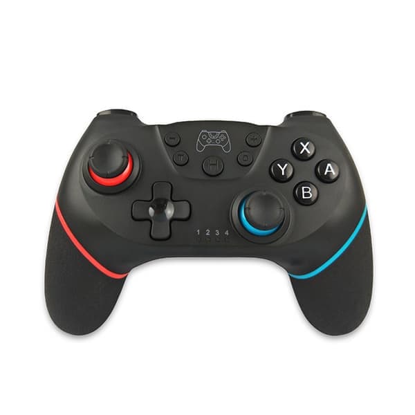 Switch-kontroll för Nintendo Switch, Switch Pro-kontroll för trådlös Switch-kontroll med dubbel vibration och gyroskop (röd+blå)