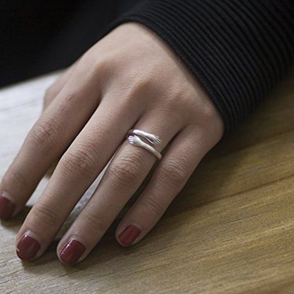 Justerbar kramring i 925 sterlingsilver