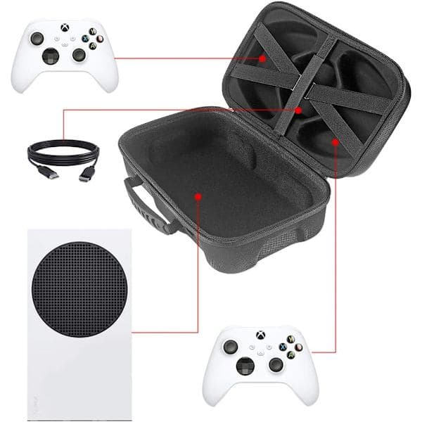 Rejsetaske til Xbox Series S-konsol, opbevaringstaske til Xbox Series S-spilkonsol, controller