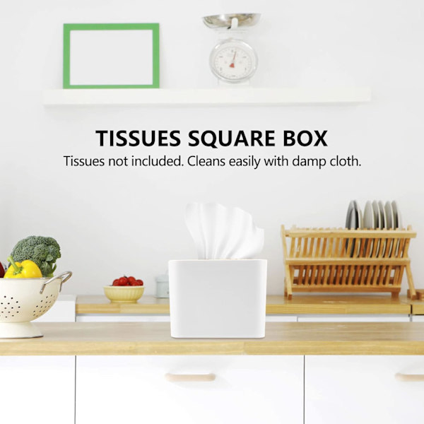Firkant Tissue Box Tissue Box med Trælåg Husholdning Aftagelig Mini Træ Tissue Box