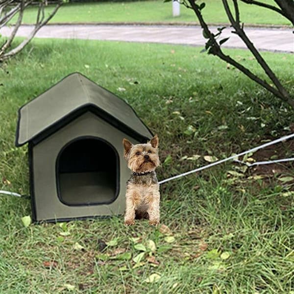 Utendørs hundehus vanntett kattehus utendørs kattehytte vinterkjæledyr