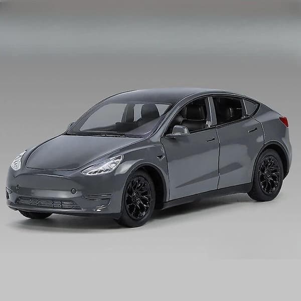 1/32 Tesla Model Y SUV Legetøjsbil Model Trykstøbt Legering Metal Miniature Lyd & Lys Træk Tilbage 1:32 Samling Gave Til Drenge Børn Tesla Model Y4
