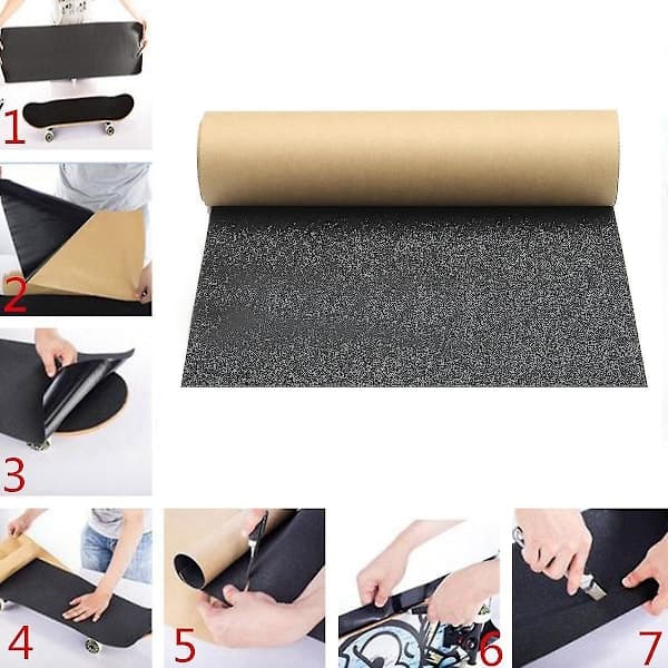 110x 27cm Vandtæt Skateboard Skate Longboard Sandpapir Griptape