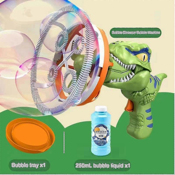 Bubbelmaskin, Bubbelmaskiner för Barn, Dinosaurieleksak - Snngv Green