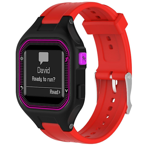 Justerbart armband för kvinnor till Garmin Forerunner 25 Red