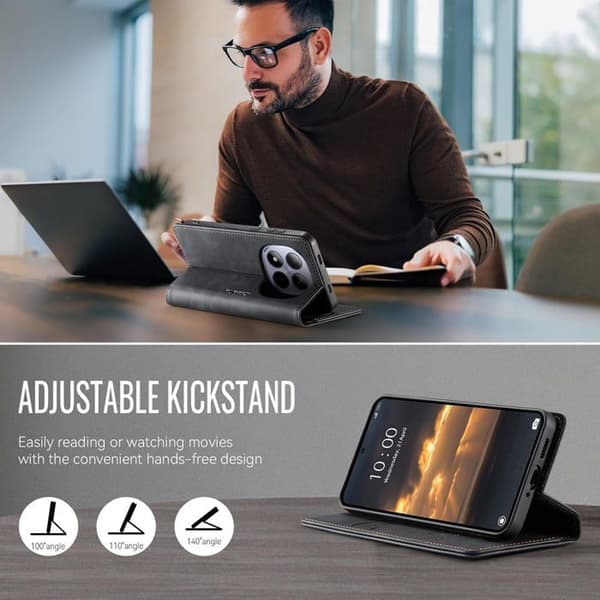 Fodral för Xiaomi Redmi Note 15 Pro 5G, [Ej för 4G] Premium PU-läderfodral [RFID-blockering][Korthållare][Stativfunktion][J1602]