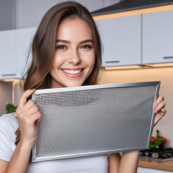 1 stk. metalfilter til emhætte - fedtfilter - universalfilter til emhætte - 320 x 260 mm - 5