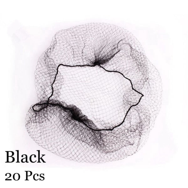 20/40 stk. Usynlige hårnett Finmasket svart 20 stk. black 20 Pcs