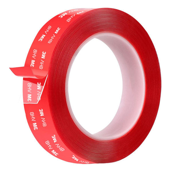 3M VHB dobbeltklæbende tape, gennemsigtig, vandtæt, multifunktionel, stærk klæbetape, længde 3m, bredde 1,5cm, til LED-strip, boligindretning