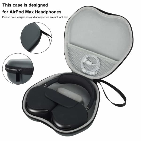 CDQ Fodral kompatibelt med Airpods Max, Grå