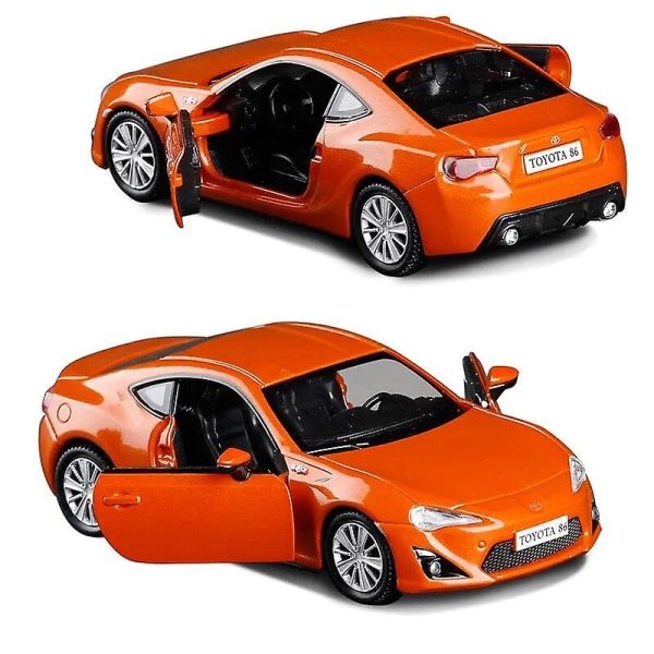 1:36 Toyota Gt86 Skala Legering Bilmodel Metal Diecast Gaver Legetøj Børnesamling Legetøj Ornamenter Display F45 orange With box