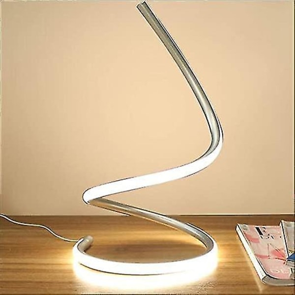 Moderne 16w Led skrivebordslampe Akryl Spiral Bordlampe