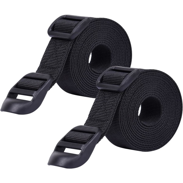 2-pack kraftiga remmar för ryggsäckar, sovsäckar, bagage, camping och vandring 0.5m