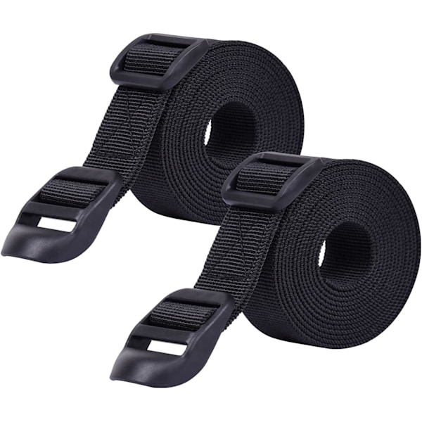 2 stk. Heavy Duty Utility Webbing Rem til Rygsæk, Sovepose Kompression, Bagage, Camping, Vandring 1m