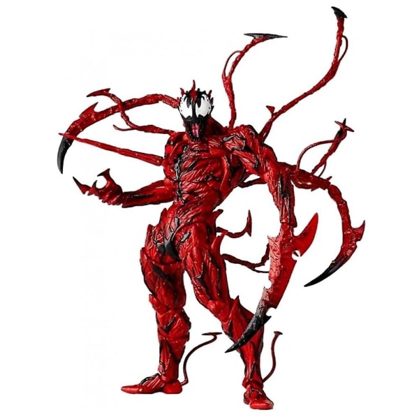 Punainen Venom-lelu, 7-tuumainen, toimintafiguuri, keräilypatsaslelu lapsille ja aikuisille.