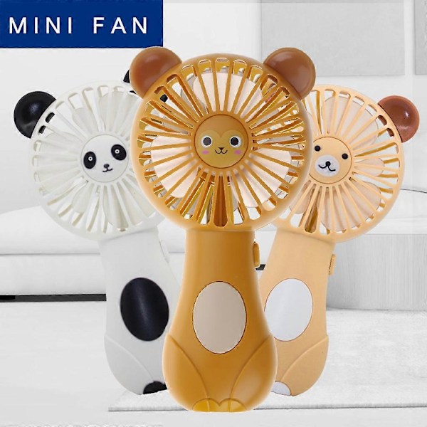 Söta tecknade djurfläktar med mjuka skumblad, batteridriven för studenter Panda Kattunge Mini Piggy