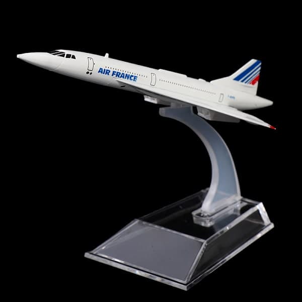 16 cm Air France Concorde Supersonic Jet Flygplan Vit one size