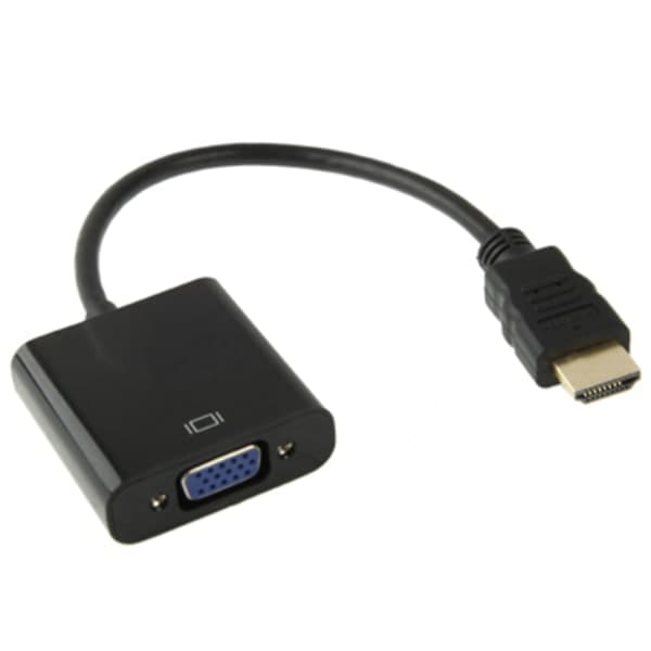 VGA til HDMI Adapter - 1080p Sort