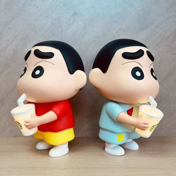 1 stk. 25 cm Crayon Shin-Chan Hånddukke Vinyl Melk Te Lysende A2 A2