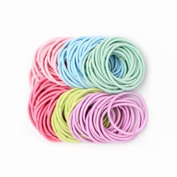 Hårelastikker/kvaster 3 mm tykke 120 stk.
