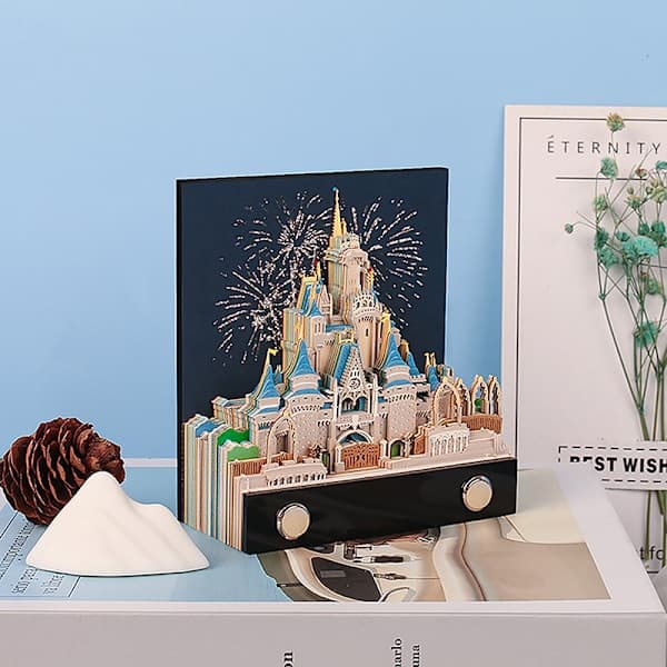 Timepiece Kalender 2026 Skrivebordskalender Med LED-lys 3D Riv-av A