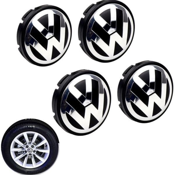 4 st VW logo 56mm navkapsel Fälgemblem Fälgmärke szq