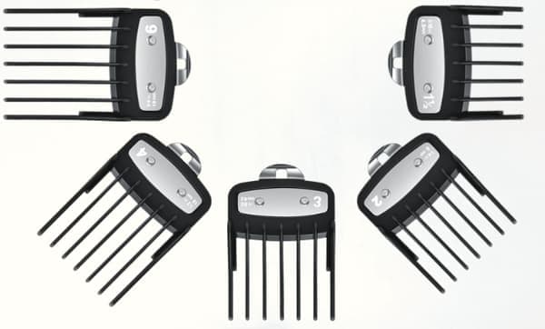 Kammer for Wahl hårklippere, metallklips, 8 klippelengder