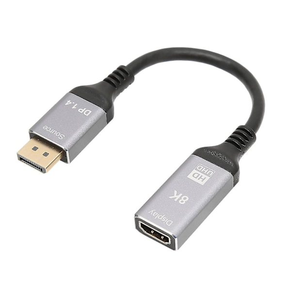 8K 48Gbps HDR 3D DisplayPort 1.4 til HDMI 2.1 Kabel - AV Adapterledning til Laptop PC TV Projektor