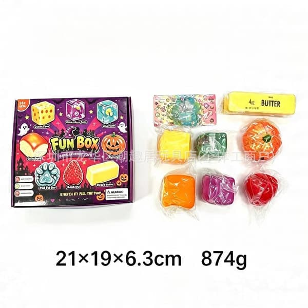 2026 Mystery Dumping Adventskalender Bulle Klämmusik Dekompression Leksak Blindlåda Halloween set om 8 b
