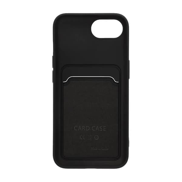 Silikonikuori yhteensopiva iPhone 16e:n kanssa, SIM-korttipaikalla - Musta