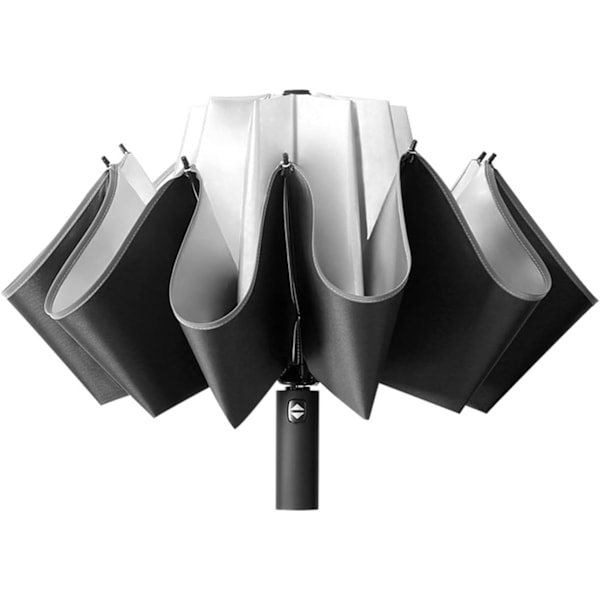 Unisex parasol solbeskyttelse bil bakspejl paraply ti-ben automatisk parasol sammenklappelig solbeskyttelse paraply