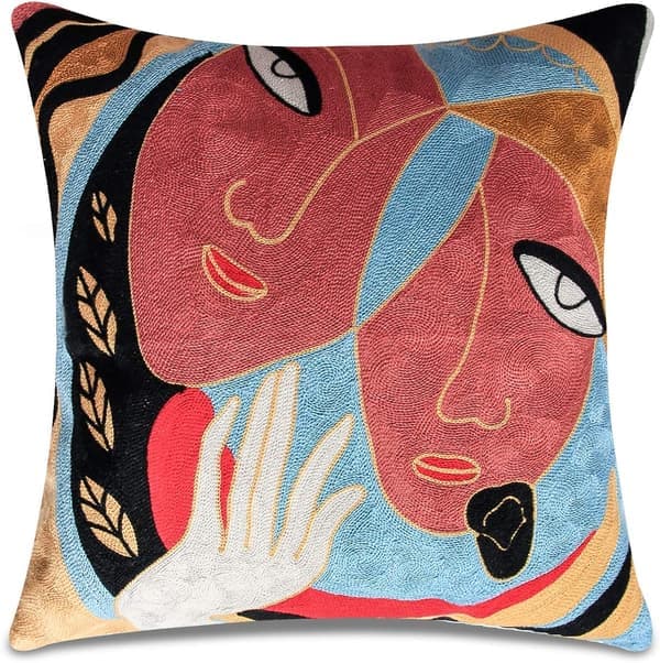Set med 4 Picasso kuddfodral 45x45 cm Dekorativ soffkudde