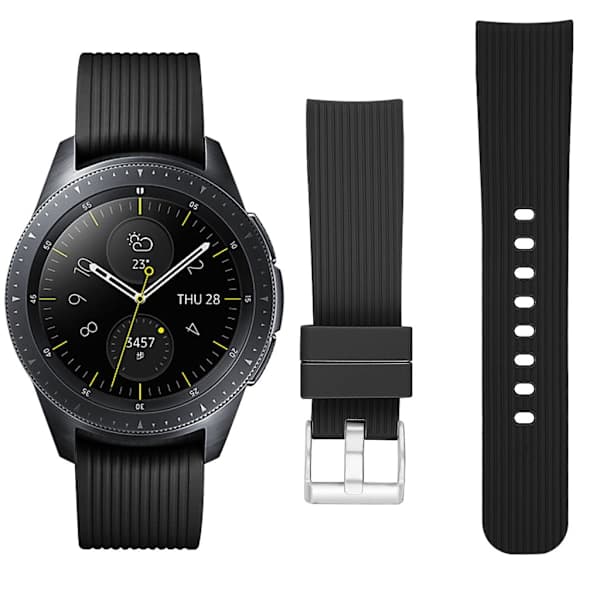 Kellon ranneke Samsung Galaxy Watch 42 mm Musta Black