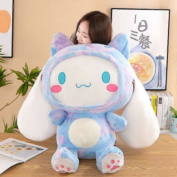 GaiBoSi Ny Sanrio Färgglad Cinnamoroll Docka Plyschleksak Ny Transformationsdocka Stor Prydnadskudde Magisk Babydocka Julklappar