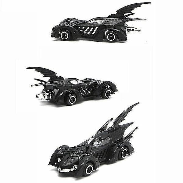 Sæt med 6 Batmobile legetøjsbiler, metal, null, ingen