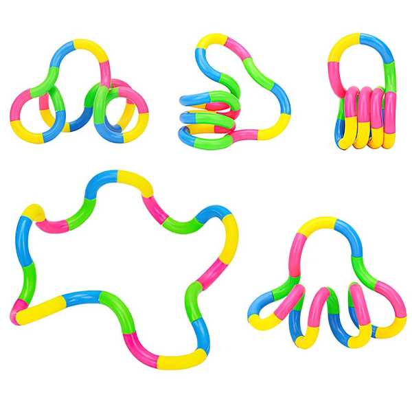 2-pack Tangle Twist Fidget Toy / Sensory Toy flerfärgad