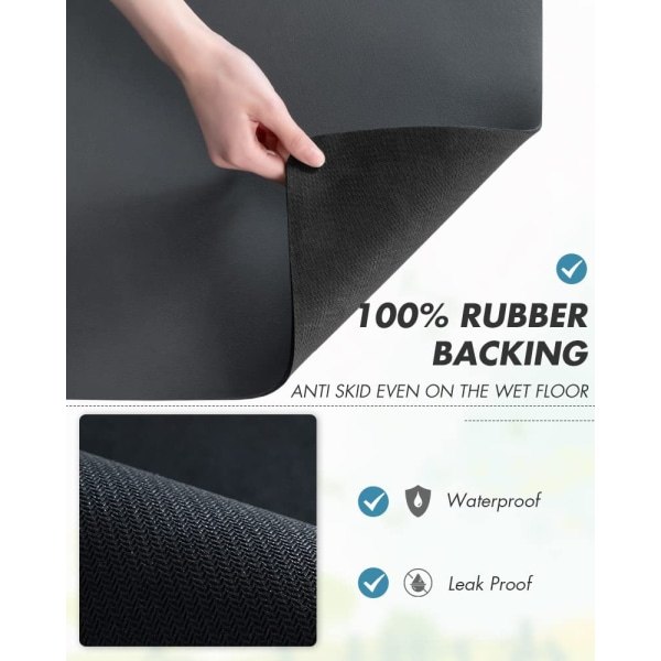 Kaffematte Skjul Flekker Gummi Absorberende Brett for Kjøkkenbenk Tørkematte - Kaffetrakter Kaffe Bar Tilbehør