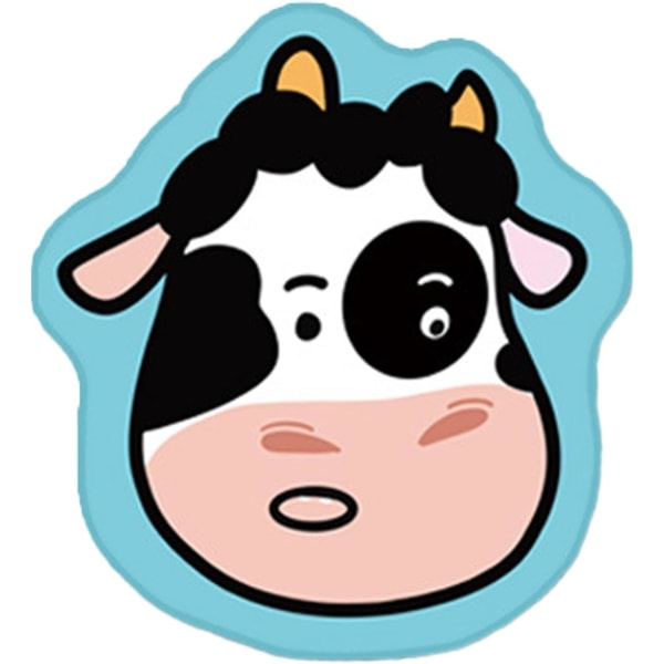 Cow Pad Sød kontormusemåtte tegneseriedesign til bærbar Kawaii Cat Skrivebordstilbehør (Blue Cow)