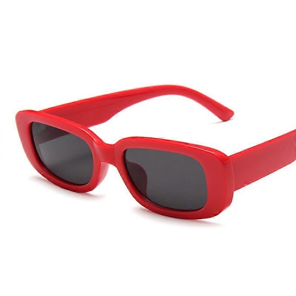 Nya Gröna Rektangulära Solglasögon Dam Ins Stil Solglasögon Herr Dam Märkesdesigner Godisfärger Små Fyrkantiga Oculos De Sol Red Gray other
