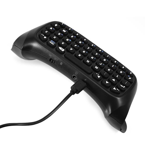 Mini trådløst Bluetooth gaming-tastatur Chatpad for PS4-kontroller