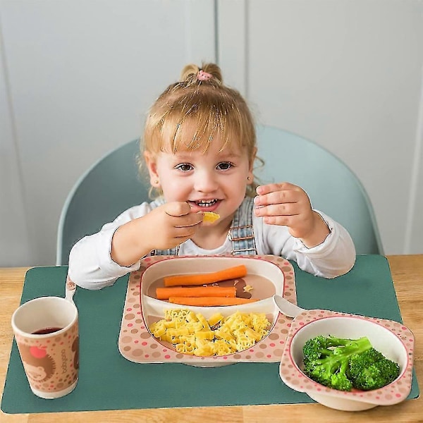 Nahkaiset pöytätabletit, liukumattomat pöytämatot, lämmönkestävät ruokapöydän sisustukseen green