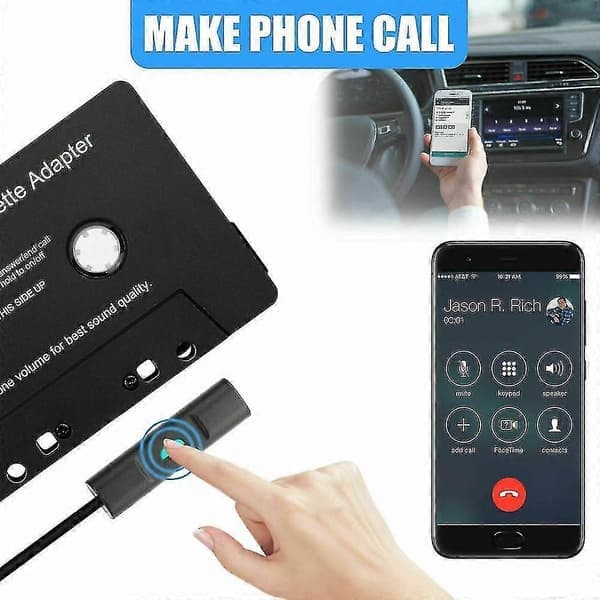 Bilradio Bluetooth Kassette Modtager Båndafspiller Bluetooth 5.0 Kassette Aux Adapter