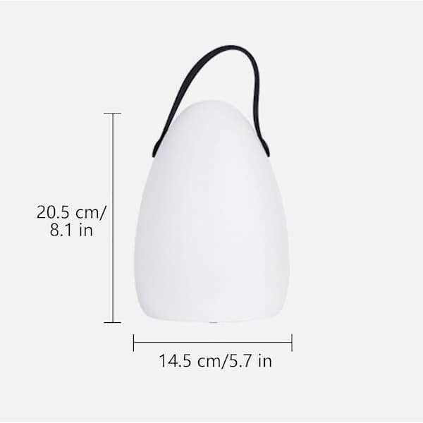 Bærbar lanterne hængende teltlys USB genopladelig LED