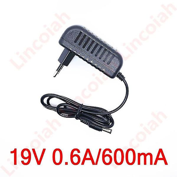 19v 0.6a 600ma Adapter Oplader Adapter Støvsugerdele, EU-stik